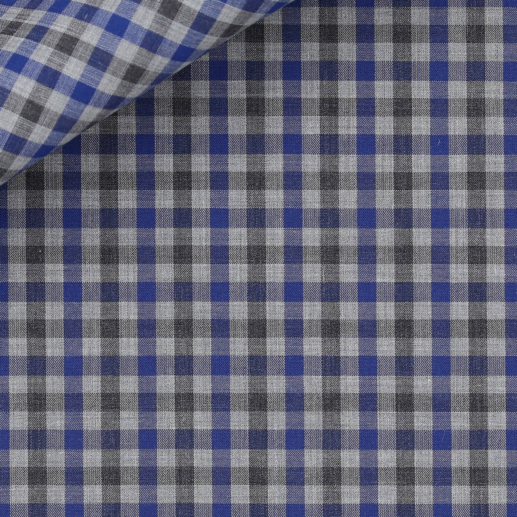 Poplin Check Pattern Blue
