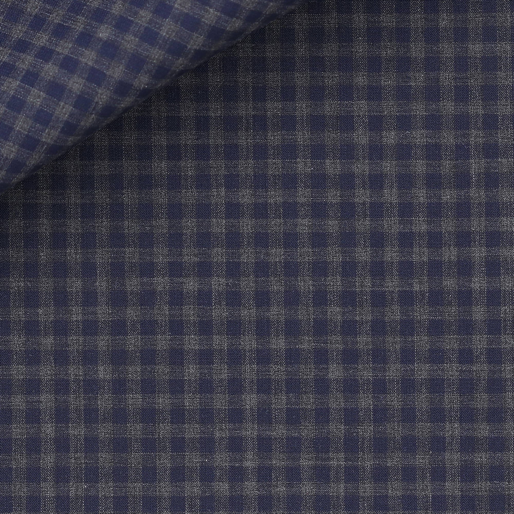 Poplin Check Pattern Blue