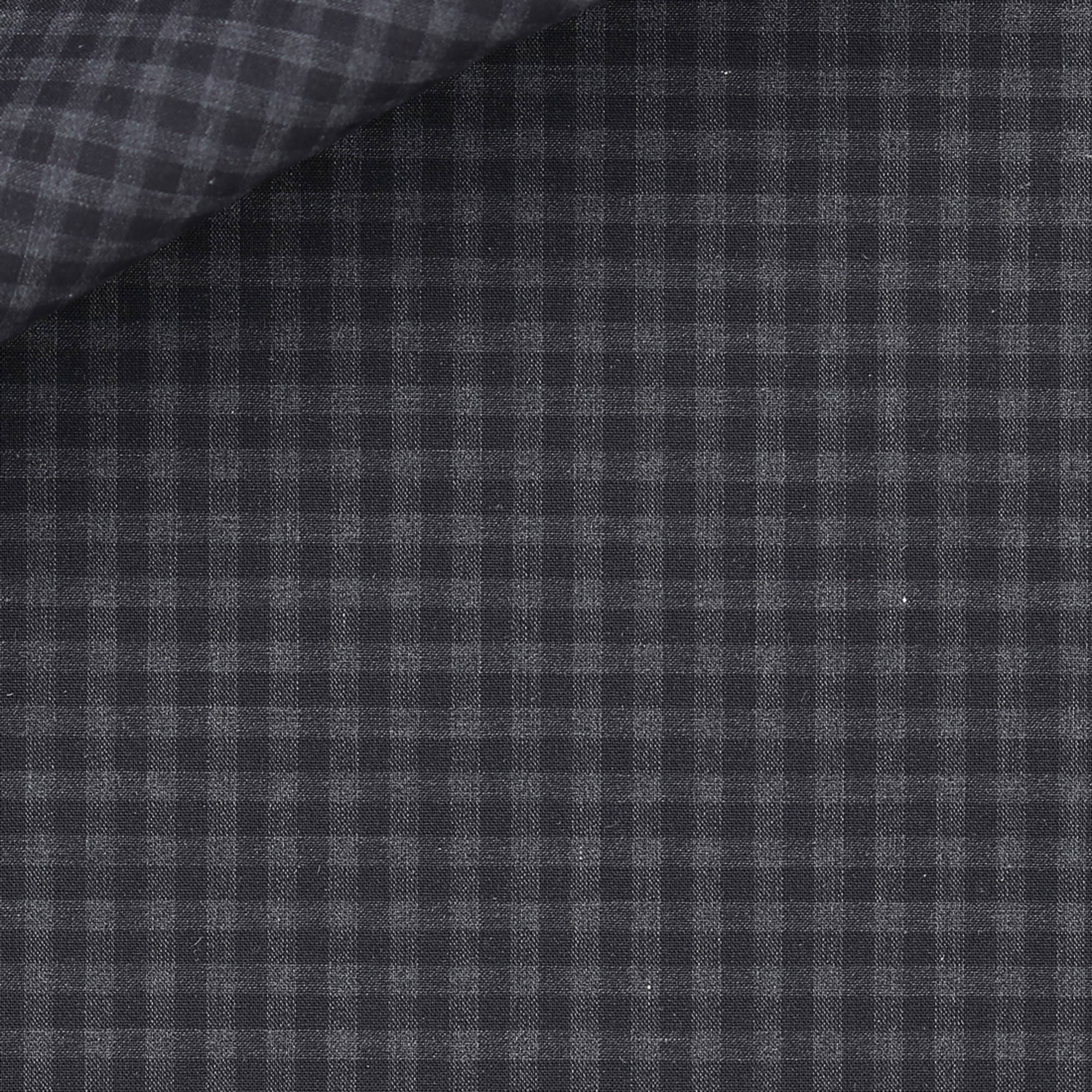 Poplin Check Pattern Grey
