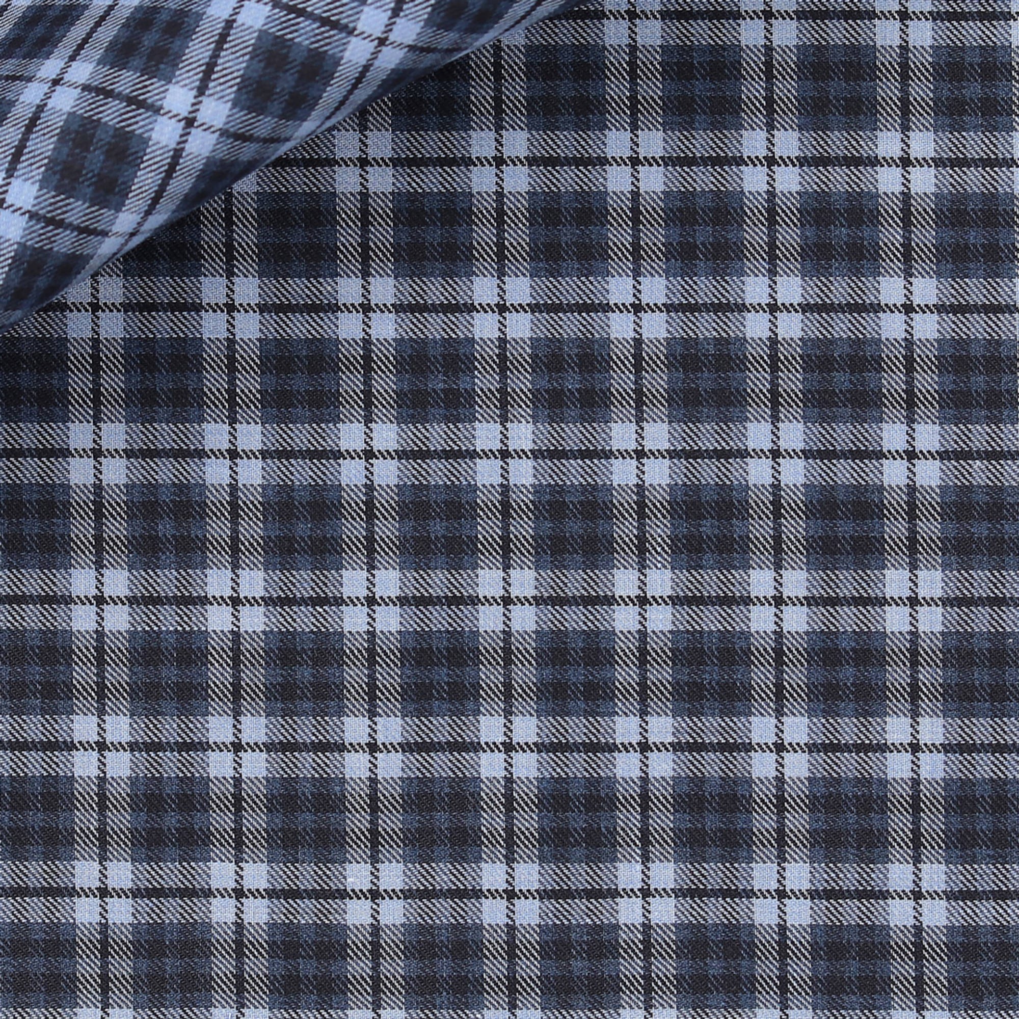 Twill Check Pattern Blue