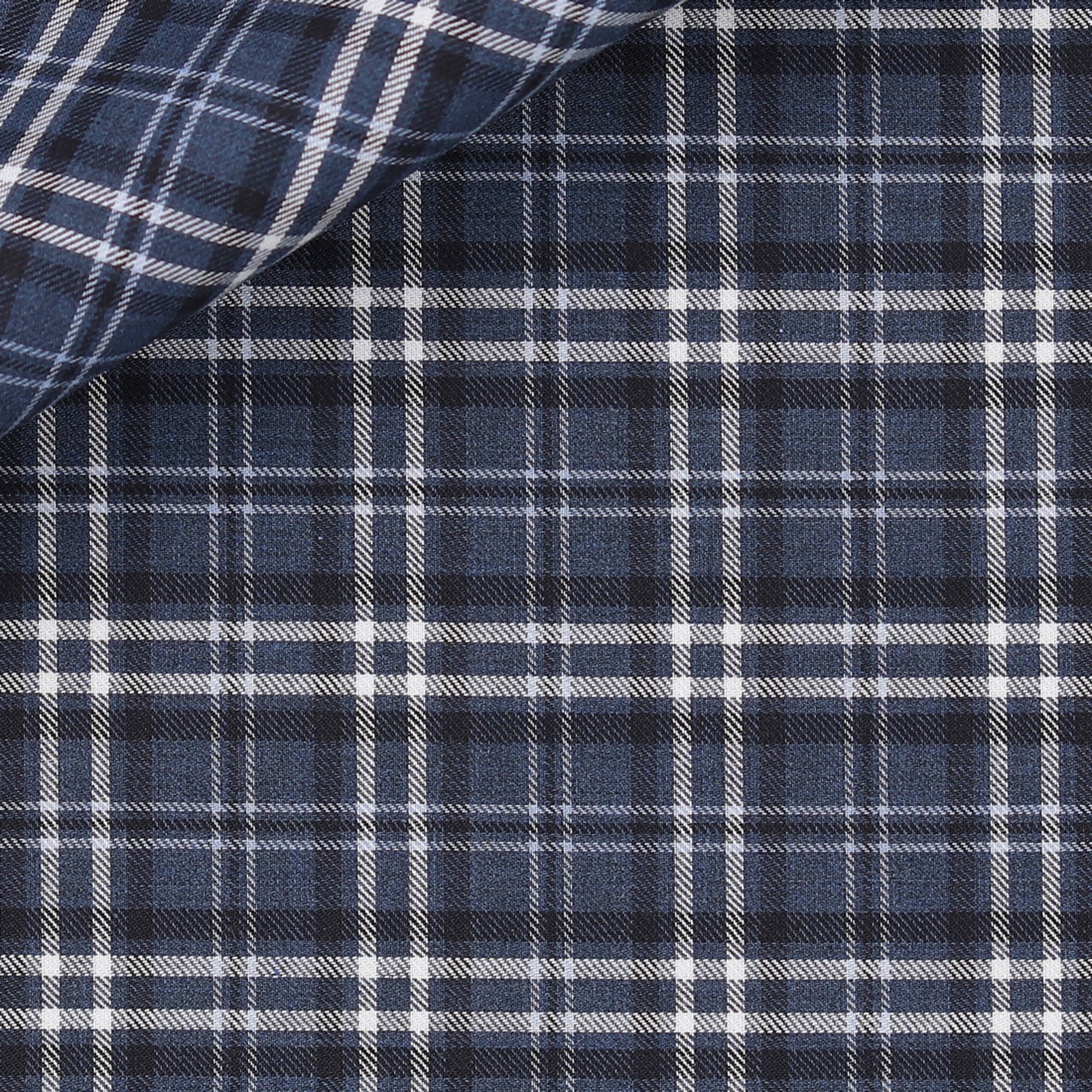 Twill Check Pattern Blue