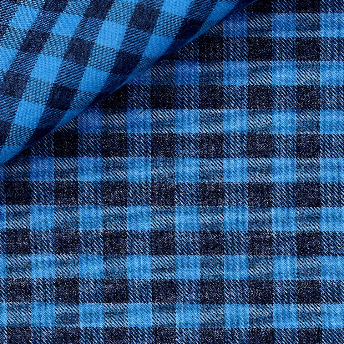 Flannel Check Pattern Blue