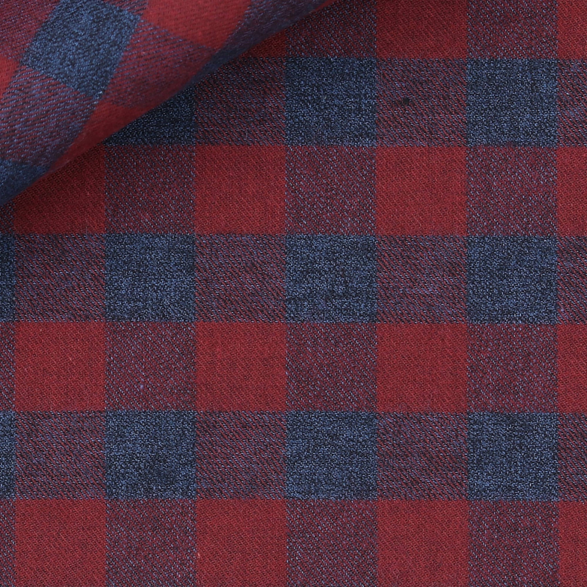 Flannel Red Bleu Check Pattern