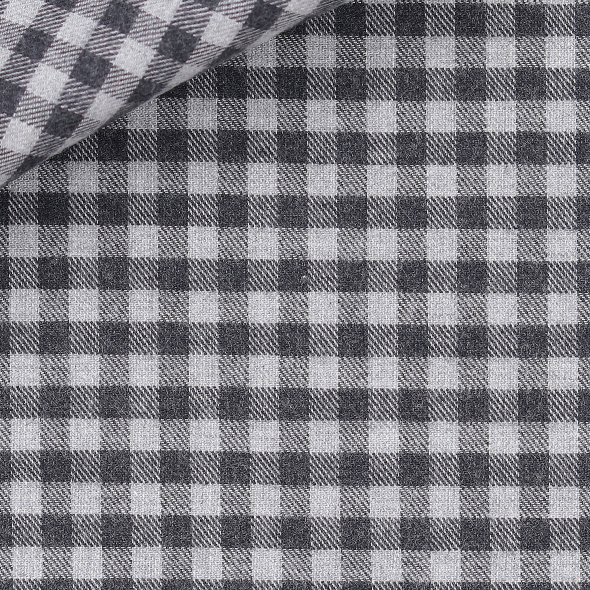 Twill Check Pattern Grey