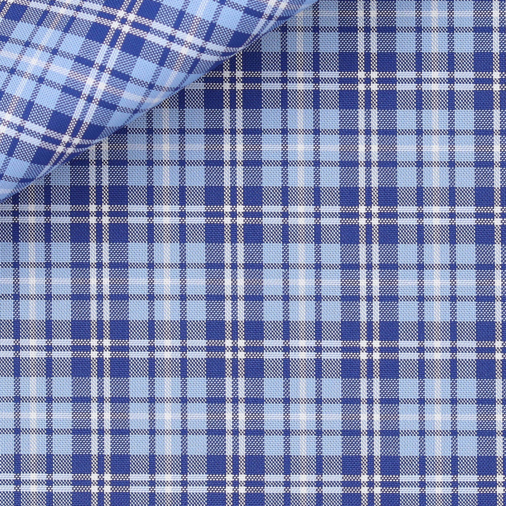 Oxford Check Pattern Blue