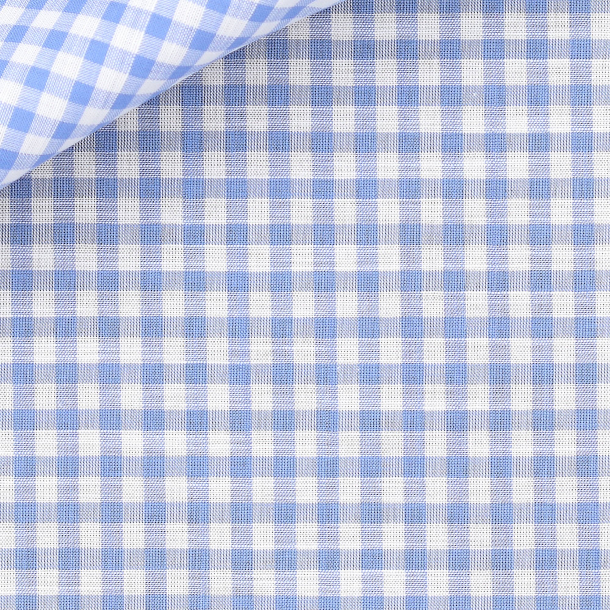 Chambray Check Pattern Blue