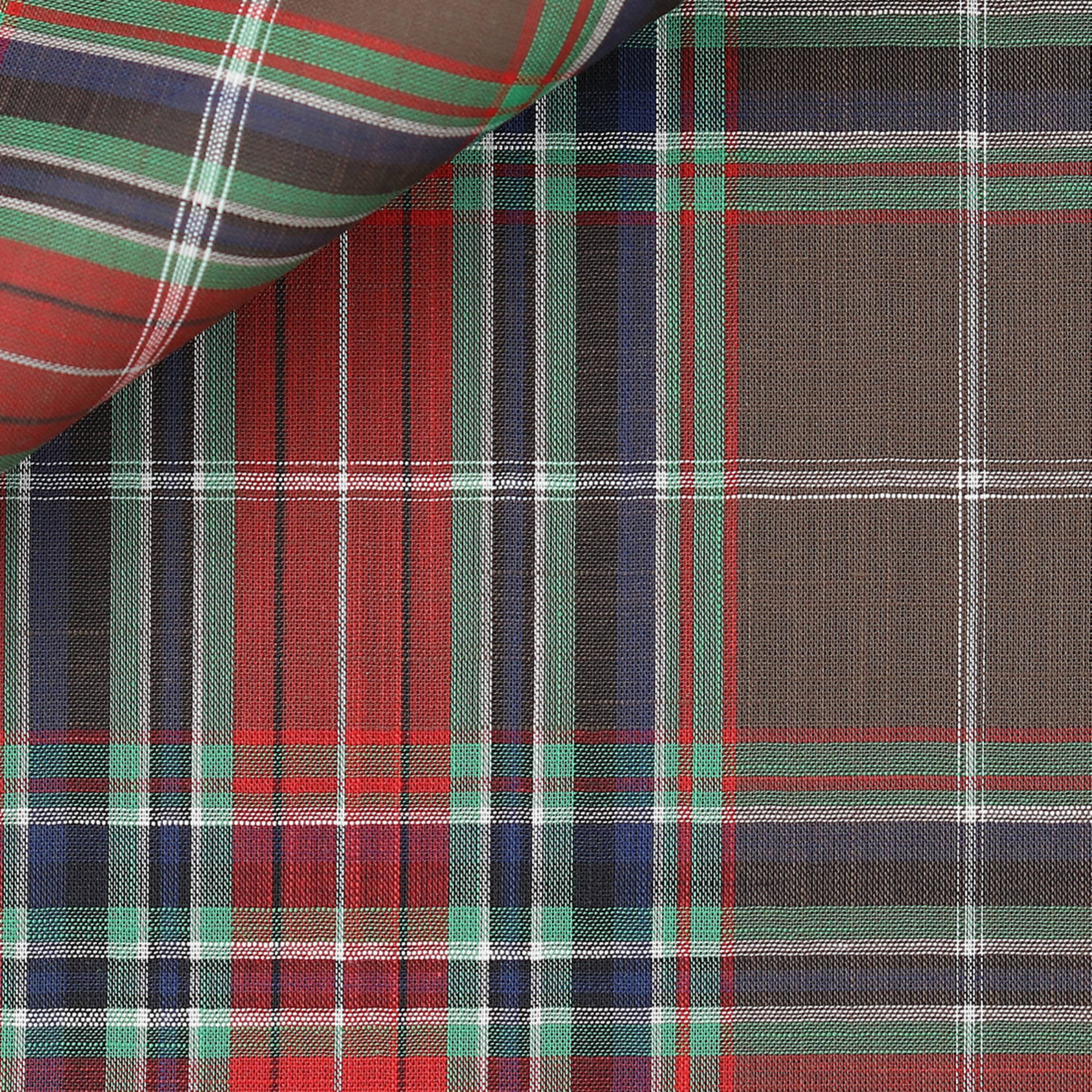 Chambray Check Pattern Brown