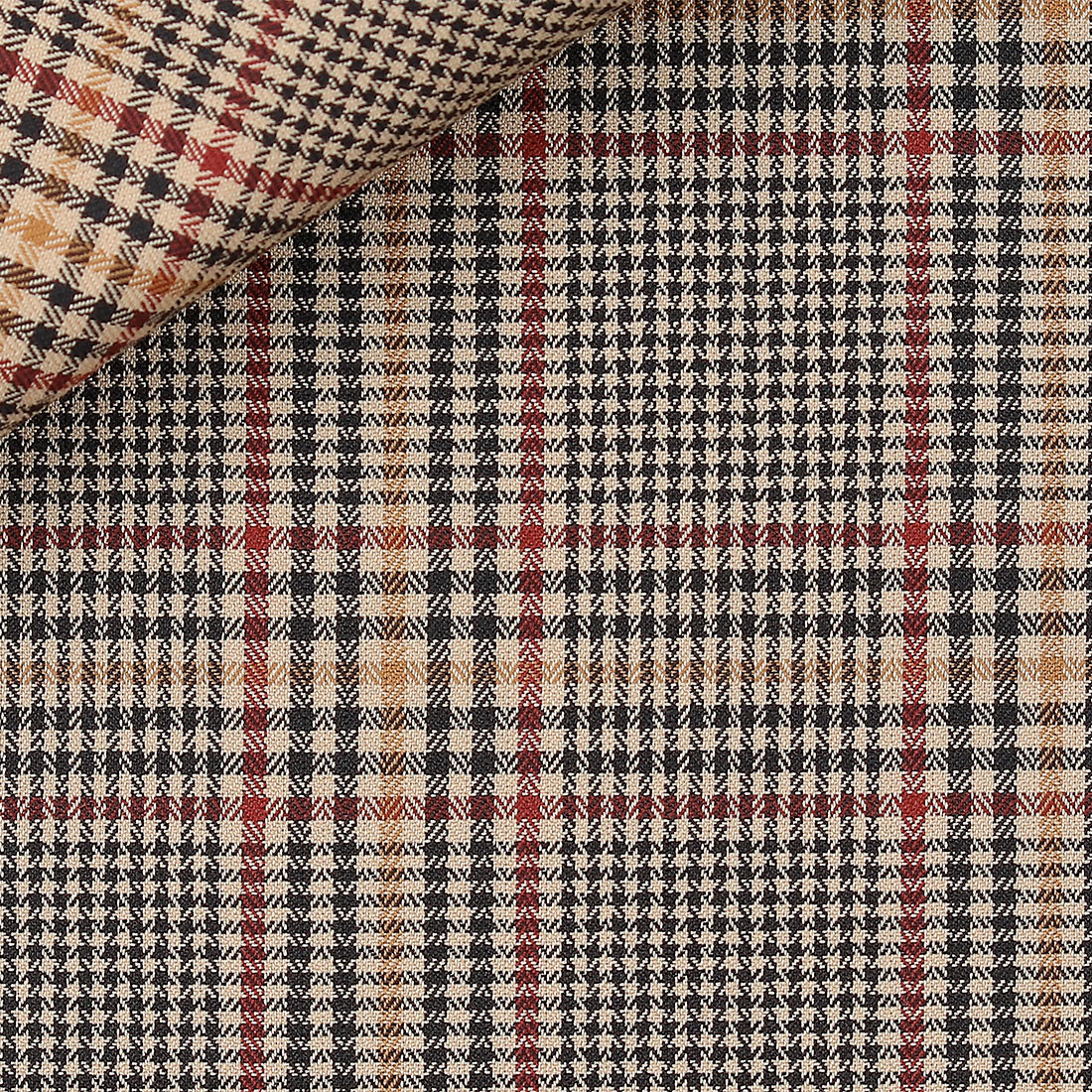 Twill Check Pattern Brown