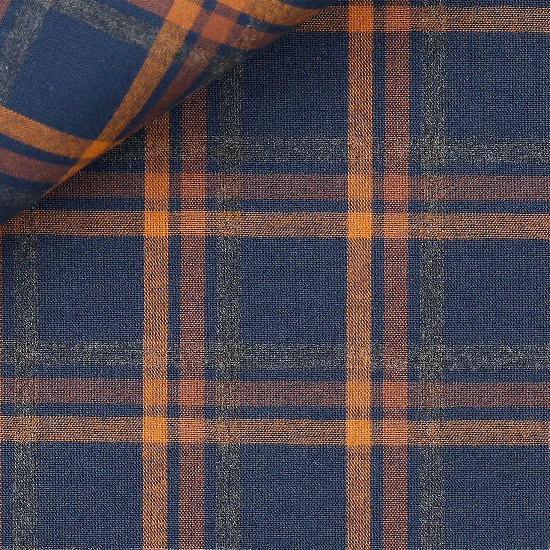 tela Check Pattern Blue