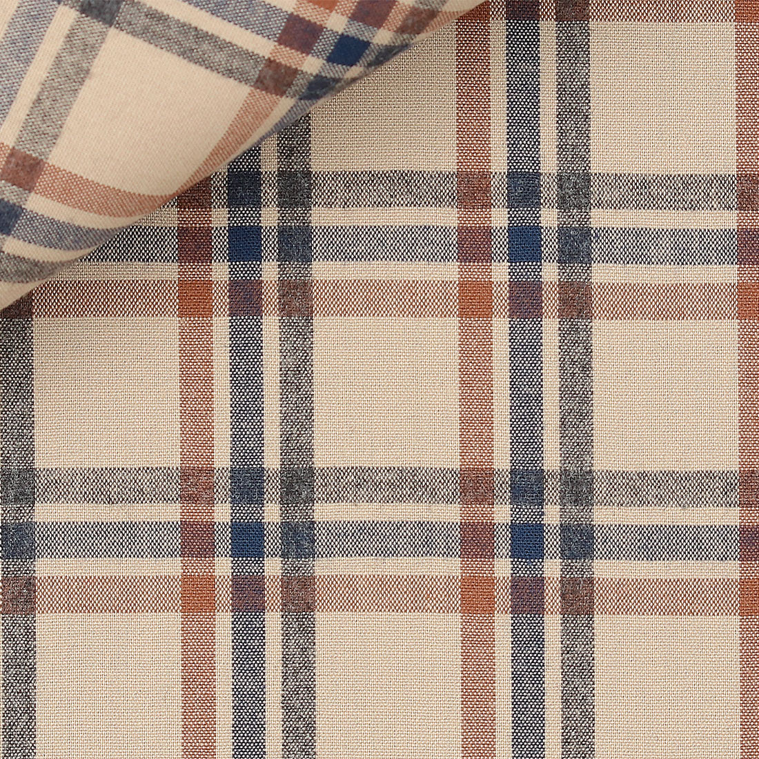 tela Check Pattern Brown