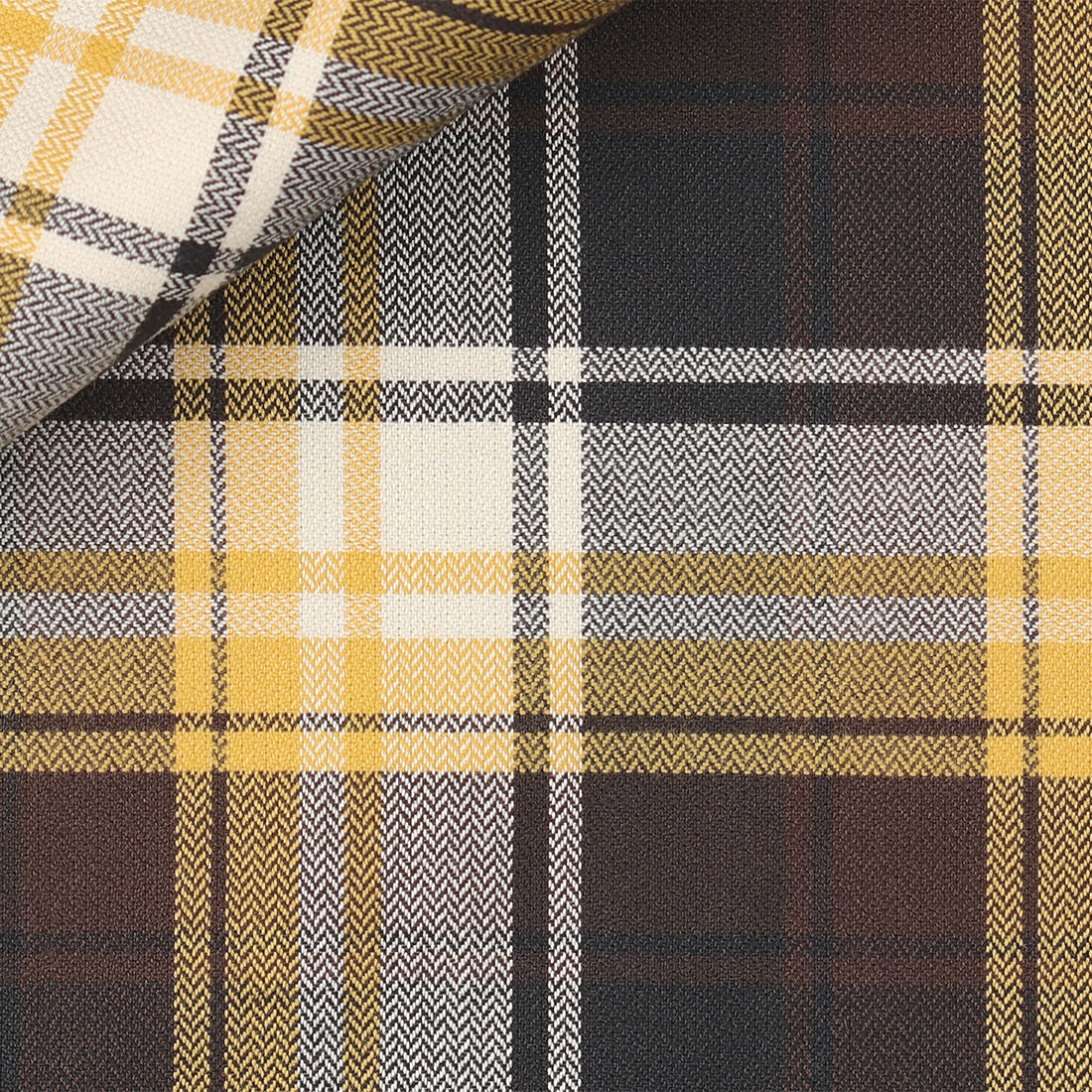 Twill Check Pattern Brown