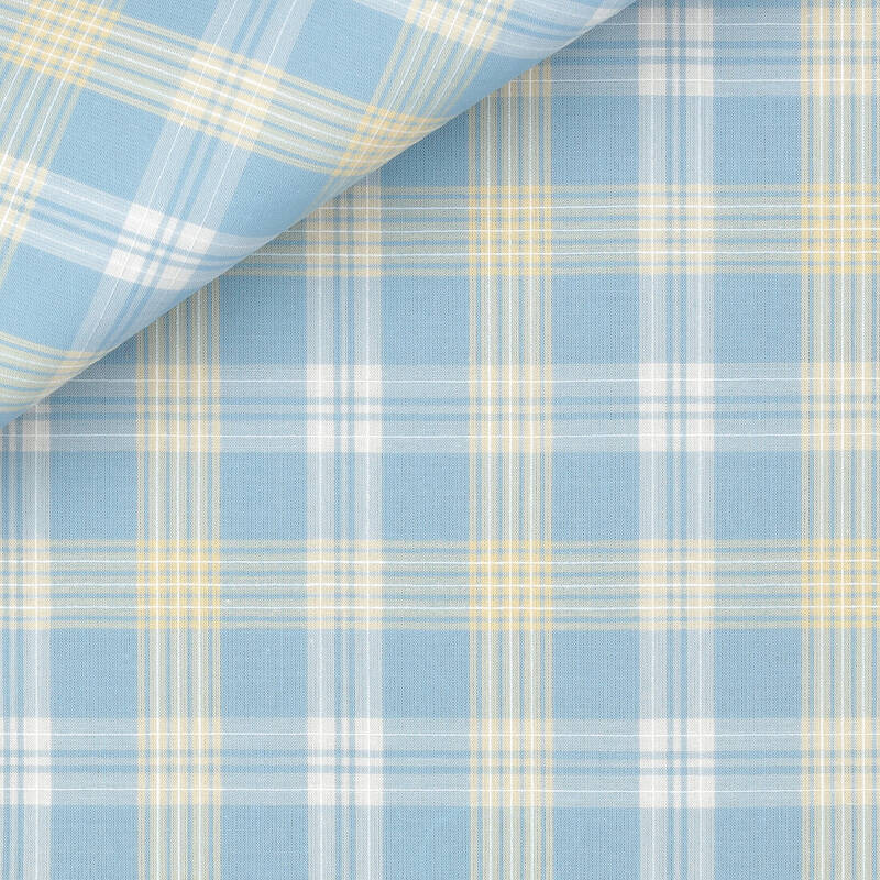 Linen Check Pattern White