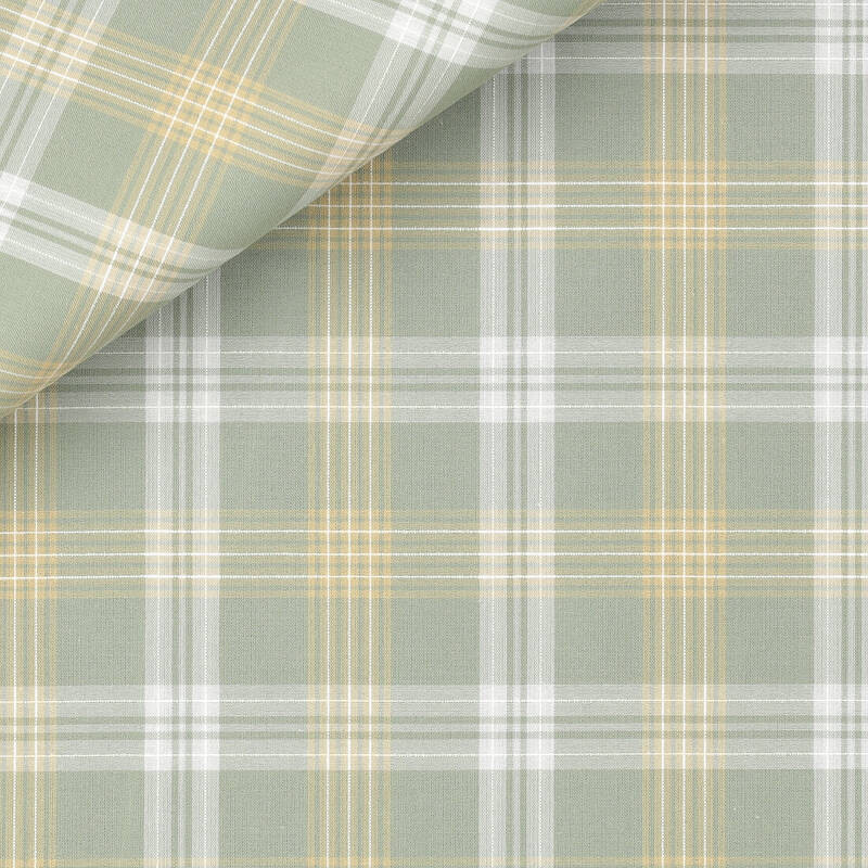 Linen Check Pattern Green