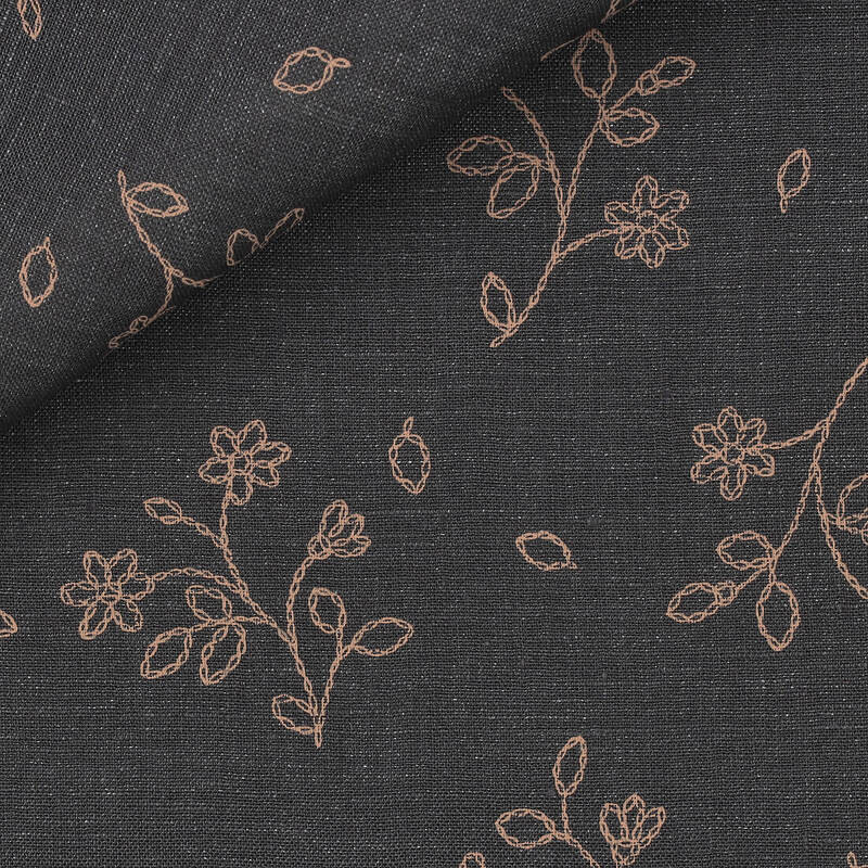 Linen Pattern Beige Brown