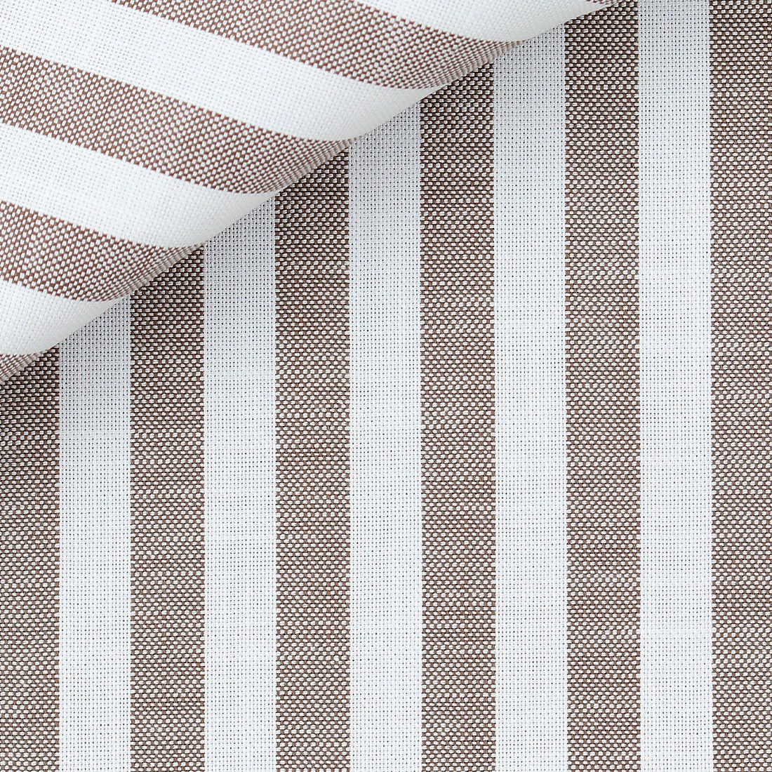 Brown Stripes Chambray 