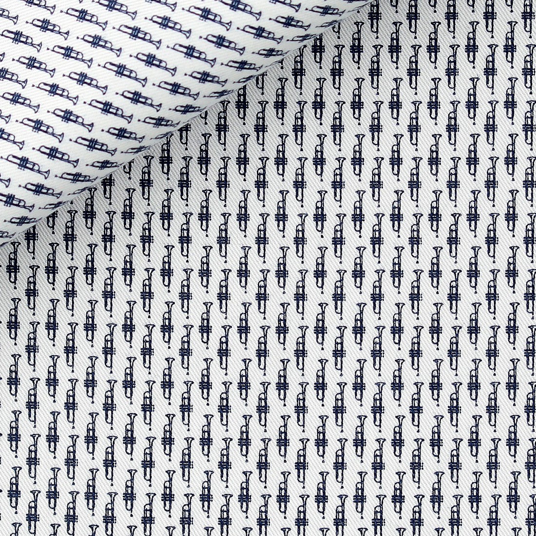Poplin Pattern Blue