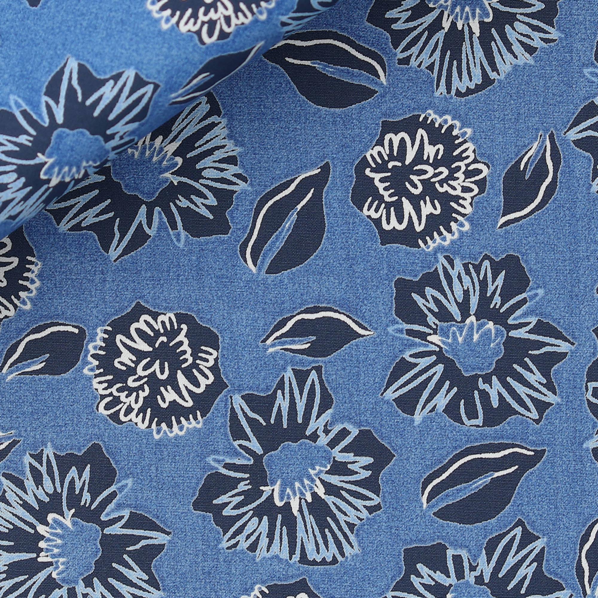 Poplin Pattern Blue