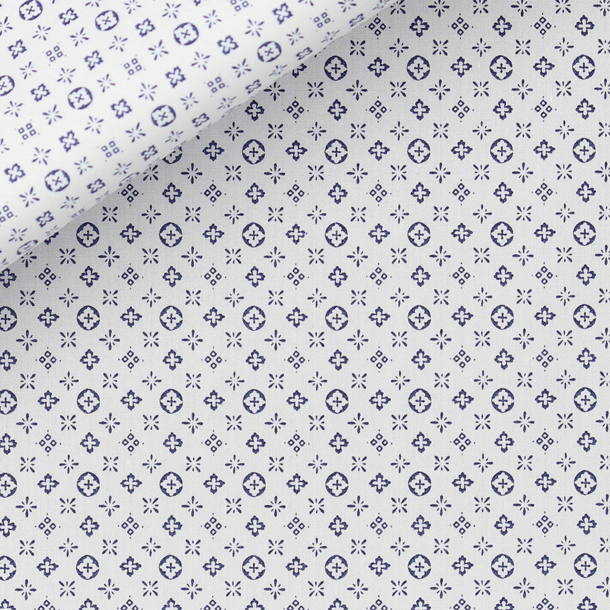 Poplin Pattern Blue