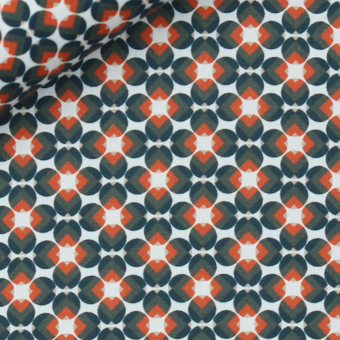 Poplin Pattern Orange