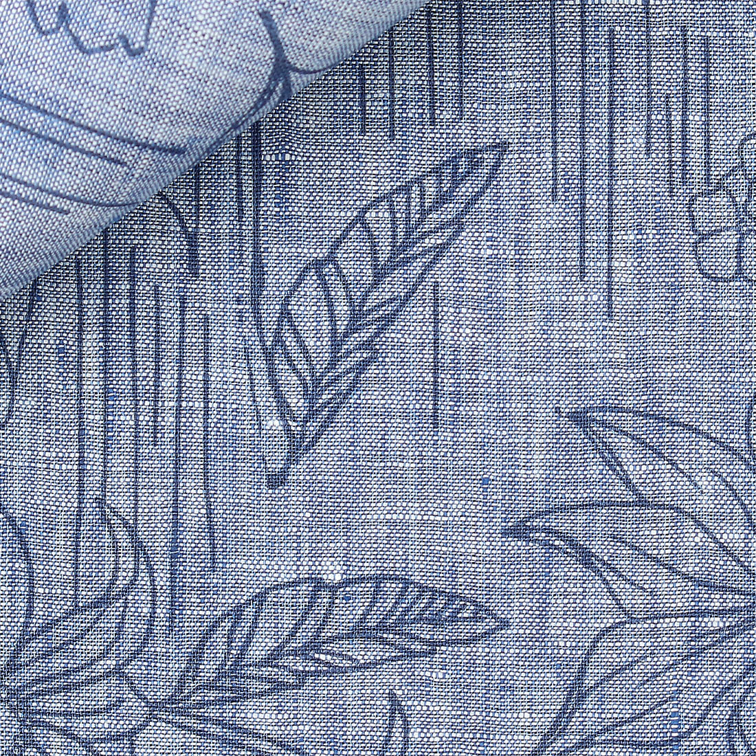 Linen Pattern Blue