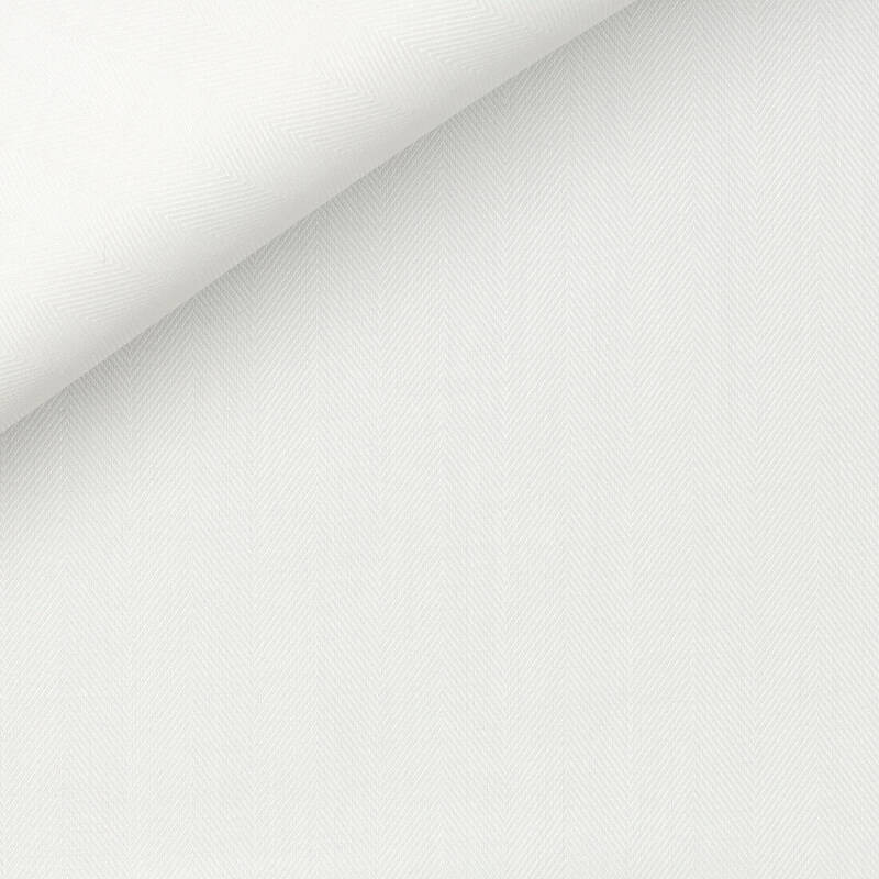 Herringbone Plain White