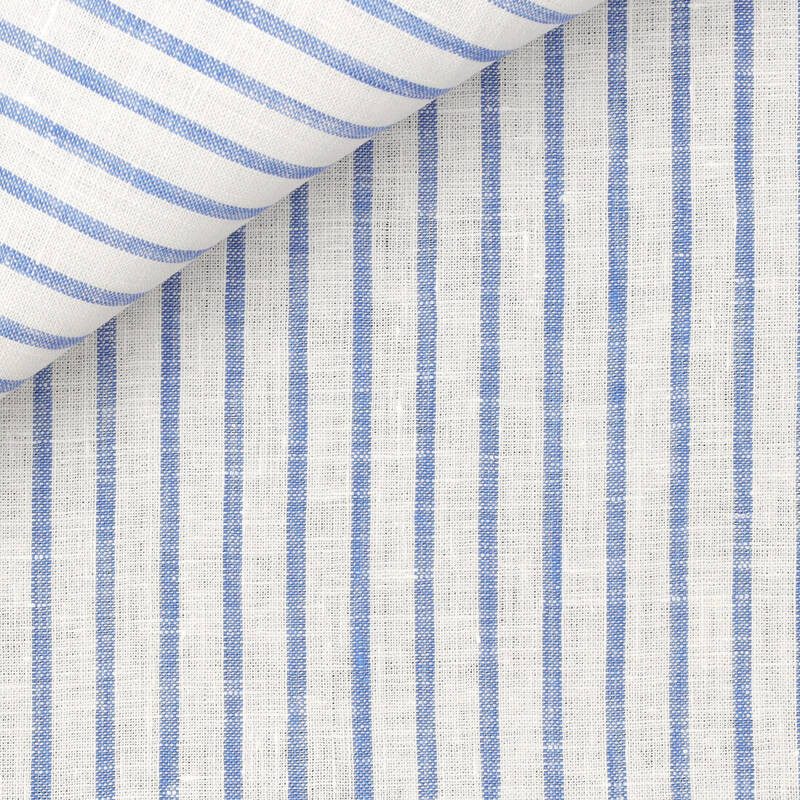Linen Stripes Blue