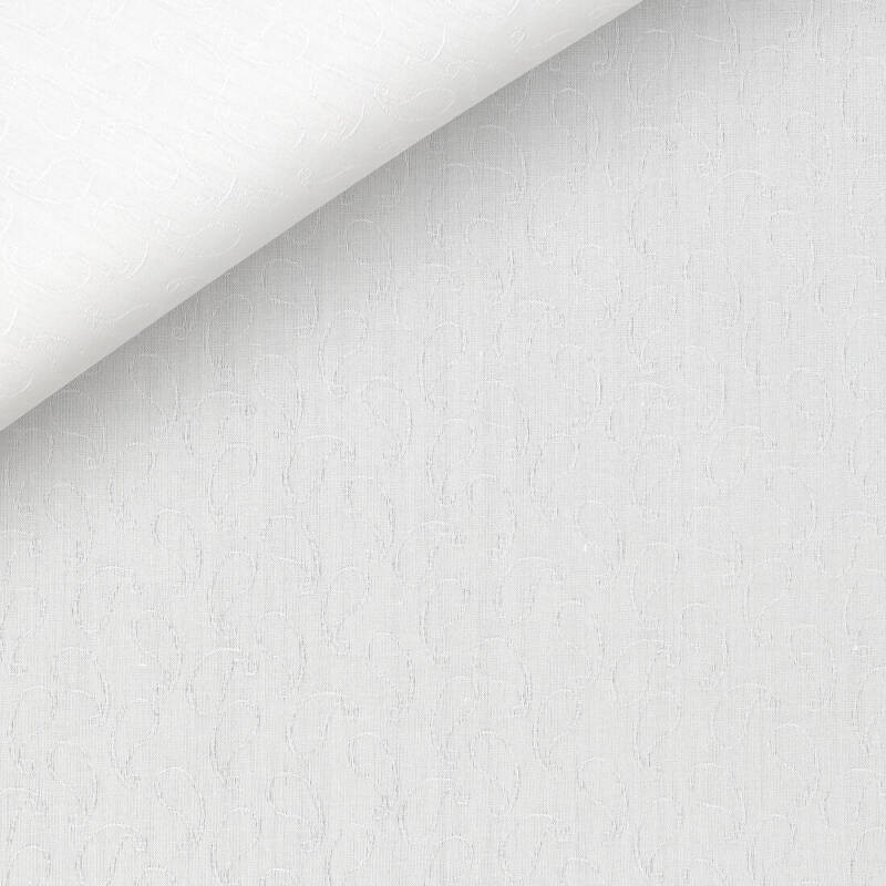 Jacquard Plain White