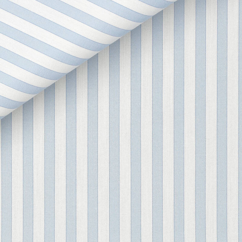 Popelin Stripes Blue