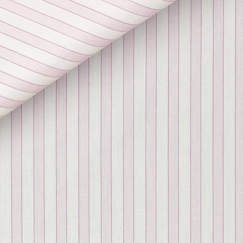 Popelin Stripes Pink