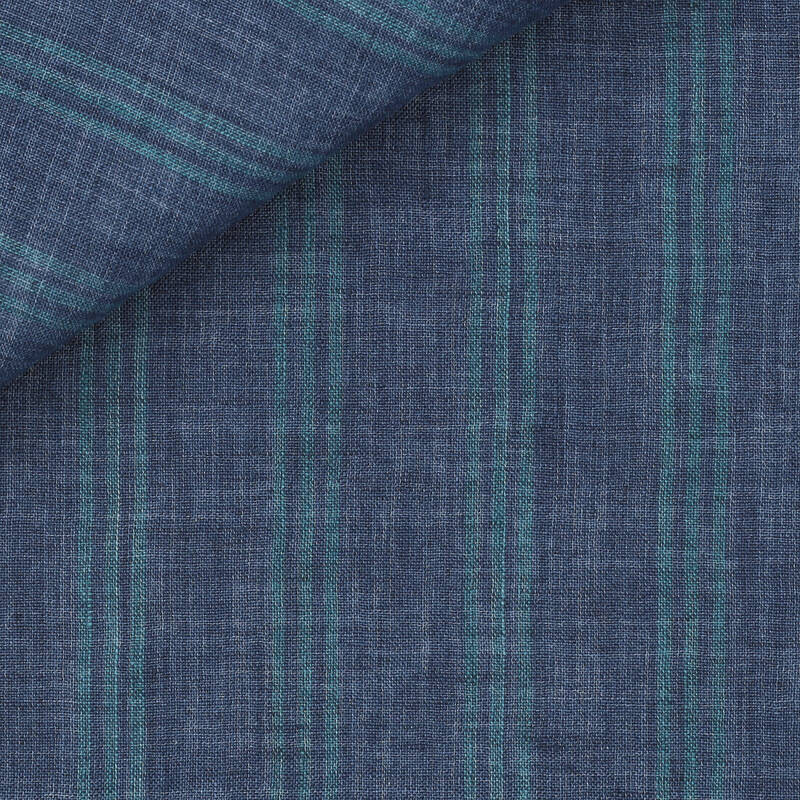 Linen Check Pattern Blue