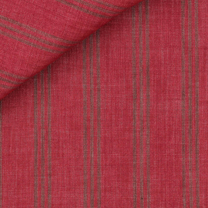 Linen Check Pattern Brown Red