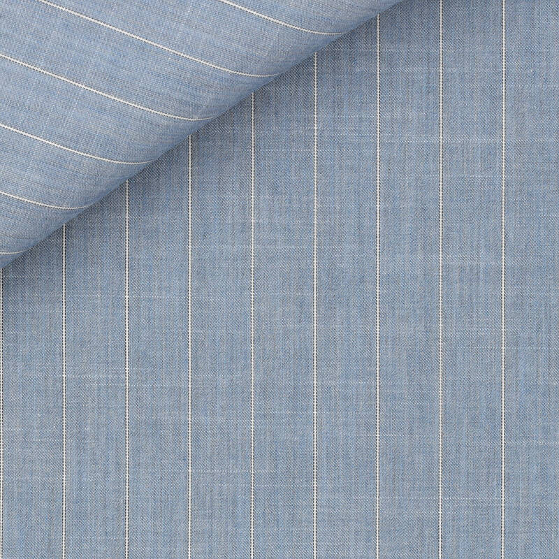 Twill Stripes Blue Black