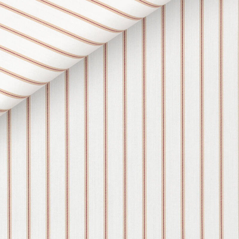 Mixed Stripes Bordeaux Brown
