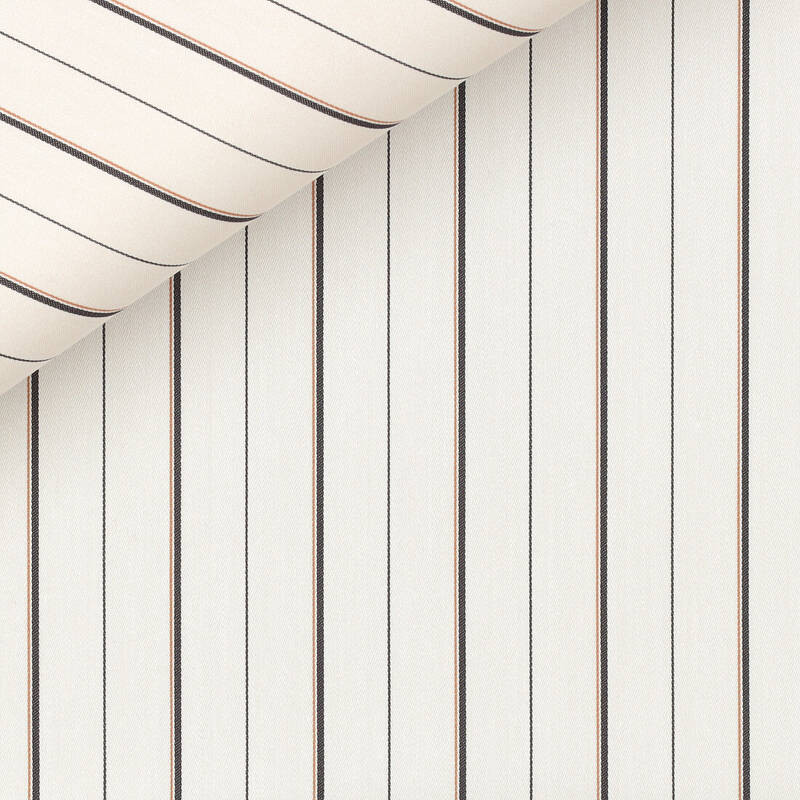 Satin Stripes Brown Black