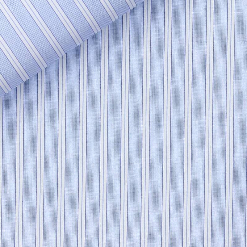 Poplin Stripes Blue