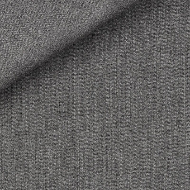 Herringbone Plain Grey