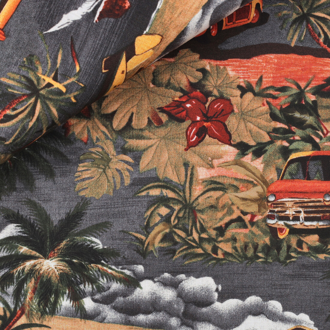 Poplin Pattern Orange