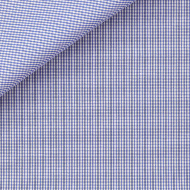 Poplin Check Pattern Blue