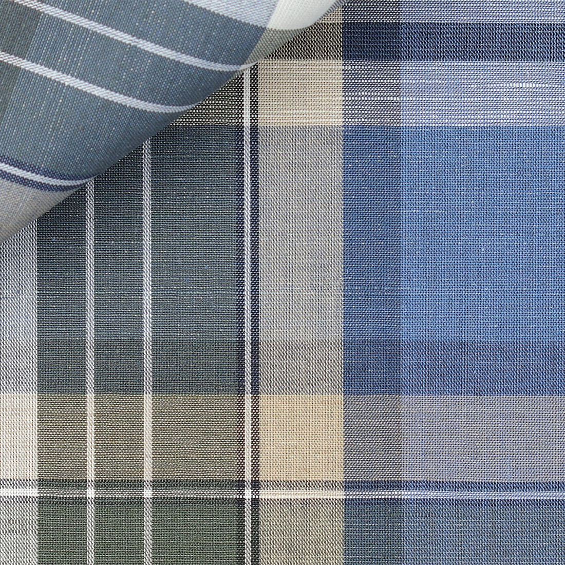 Linen Check Pattern Green