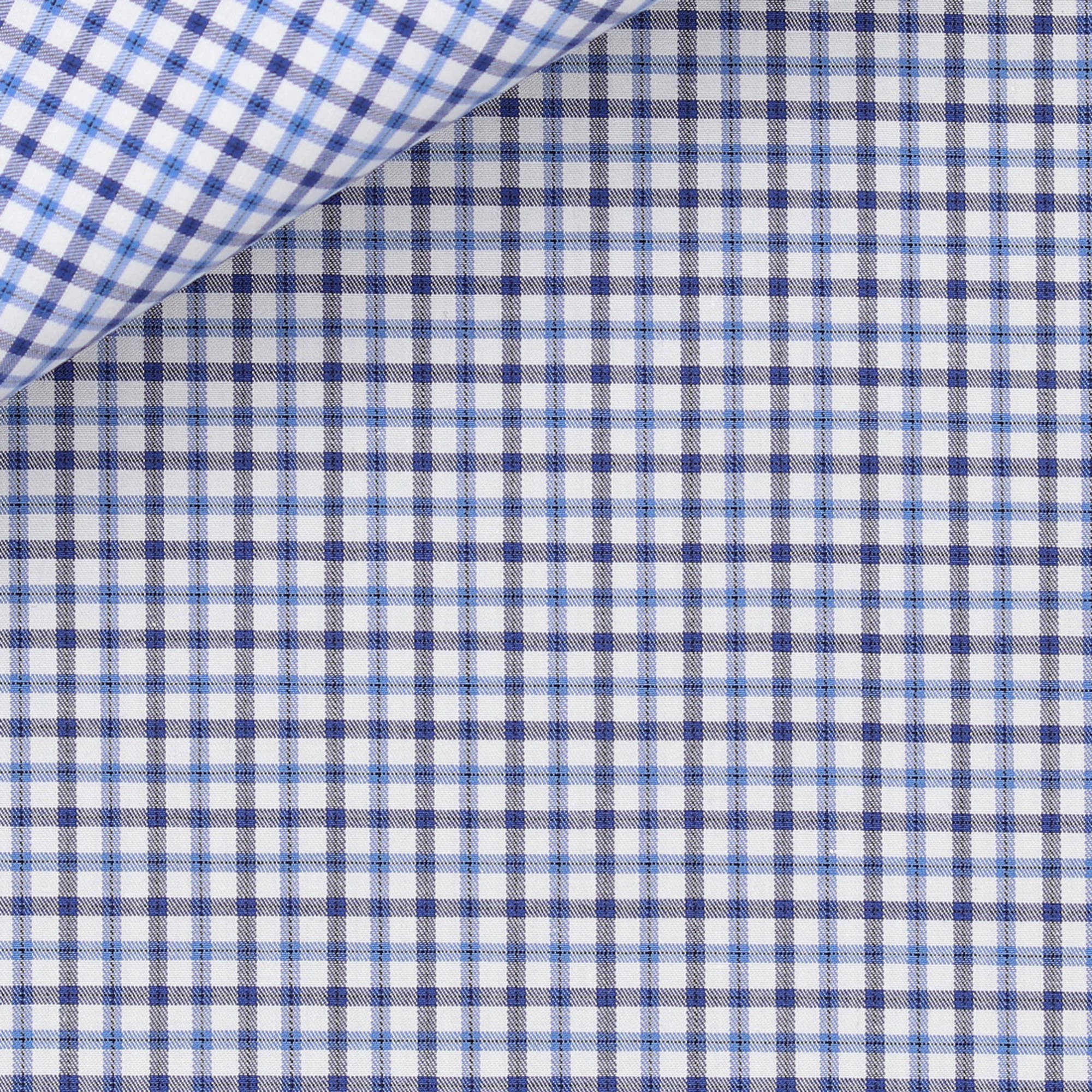 Twill Check Pattern Blue