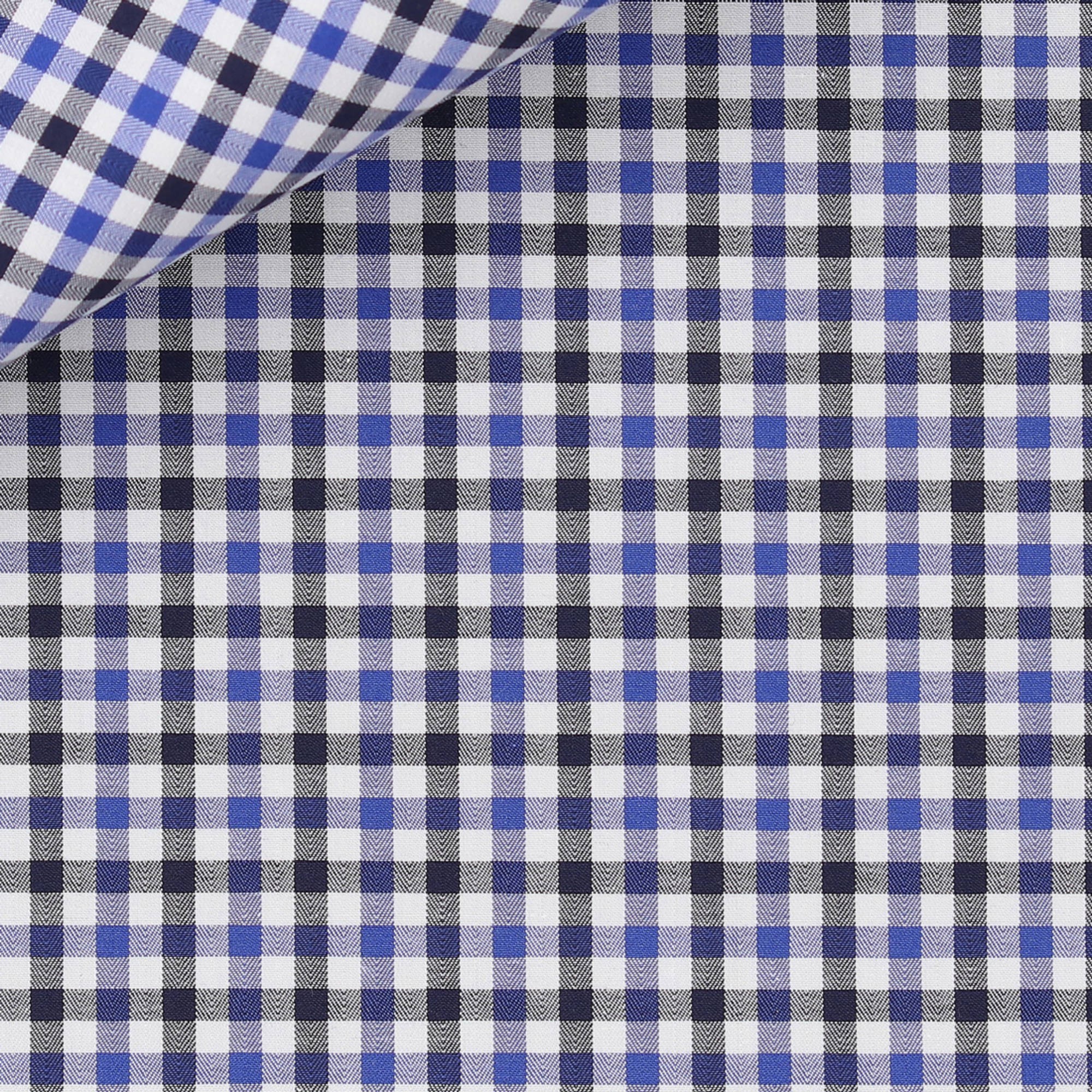 Herringbone Check Pattern Blue