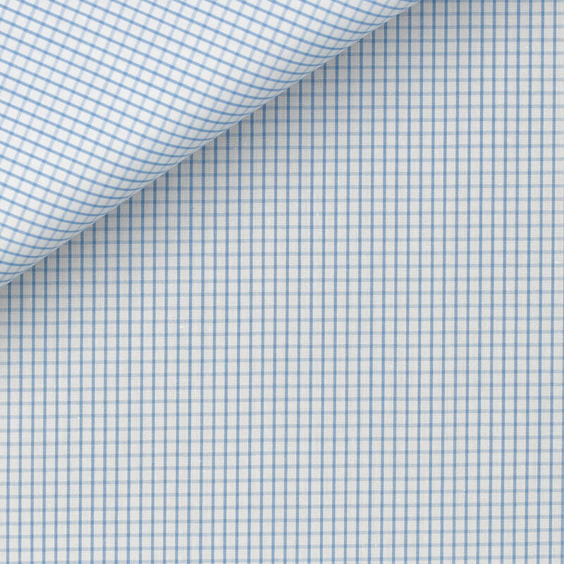 Poplin Check Pattern Blue