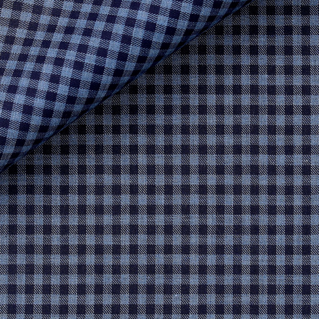 Twill Check Pattern Blue