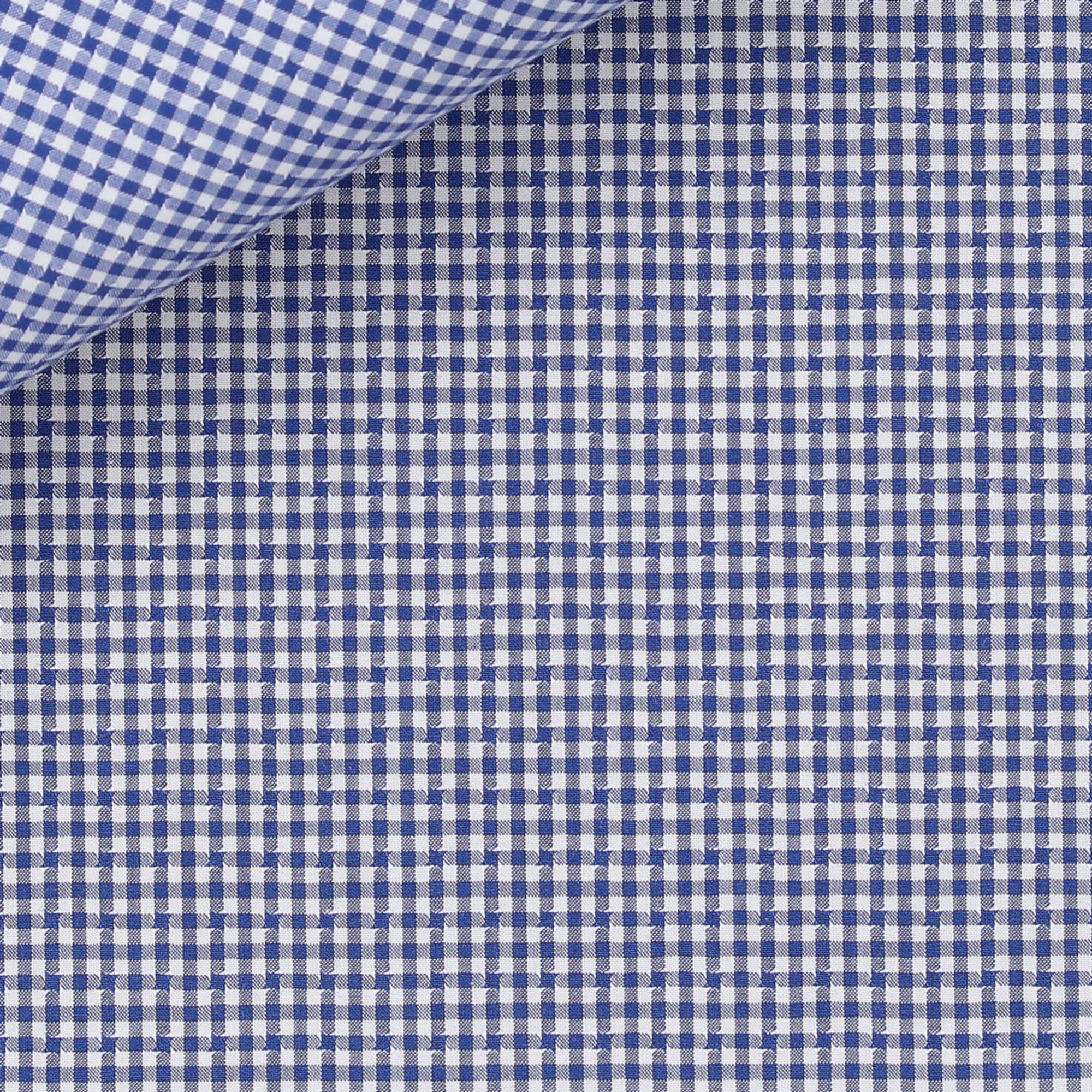 Dobby Check Pattern Blue