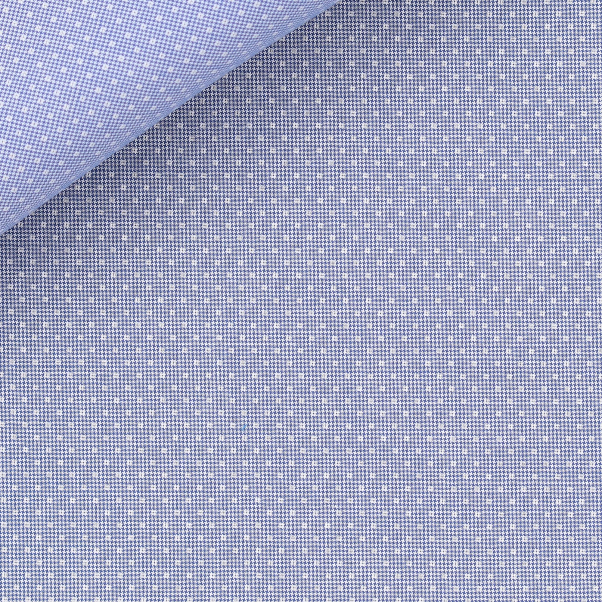 Dobby Check Pattern Blue