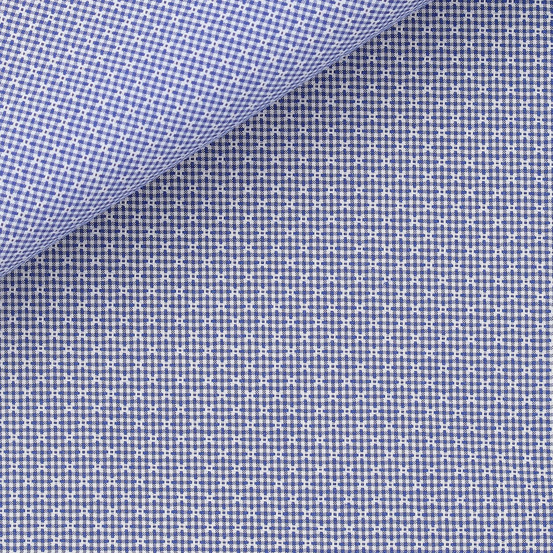 Dobby Check Pattern Blue