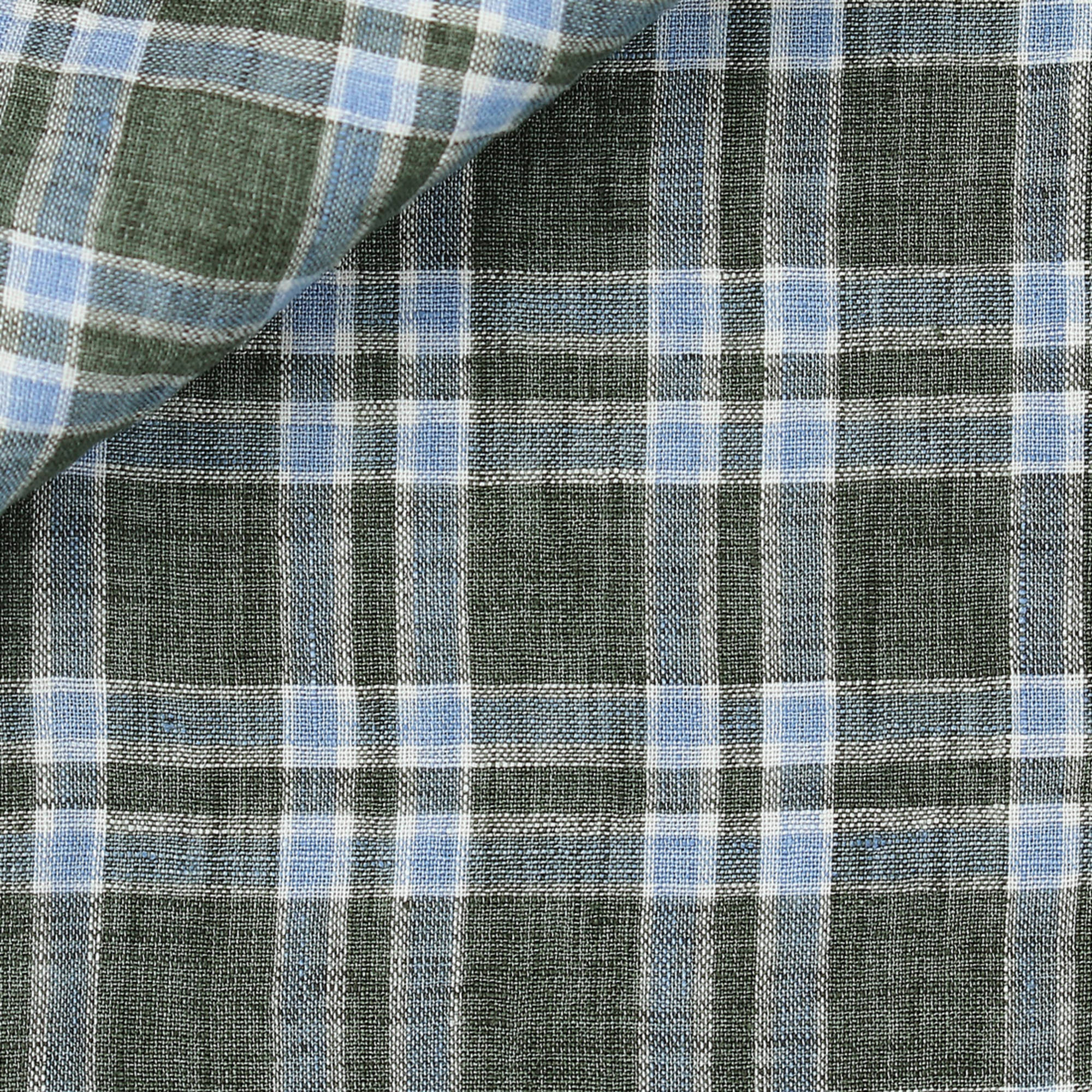 Linen Check Pattern Green