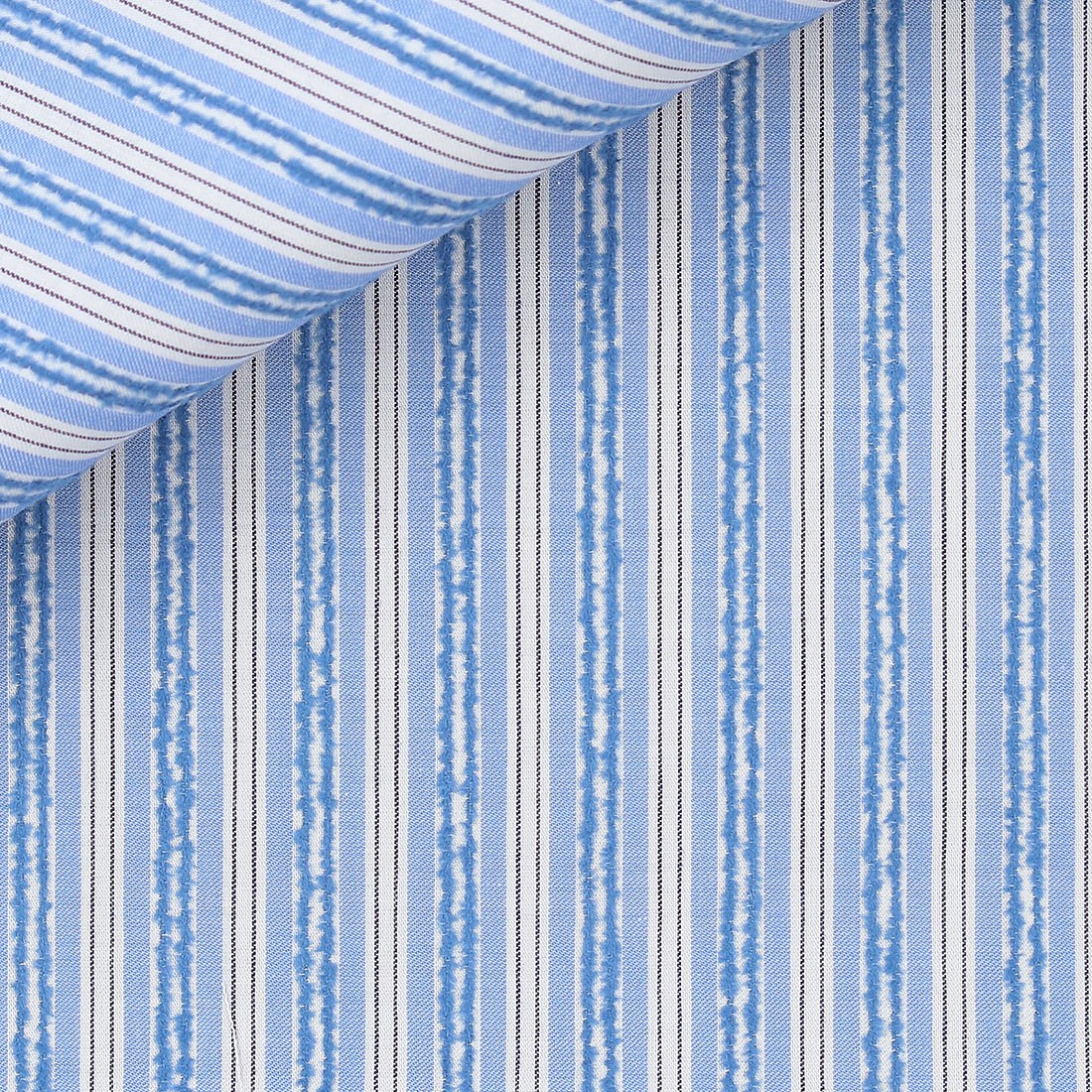 Bouclé Stripes Blue
