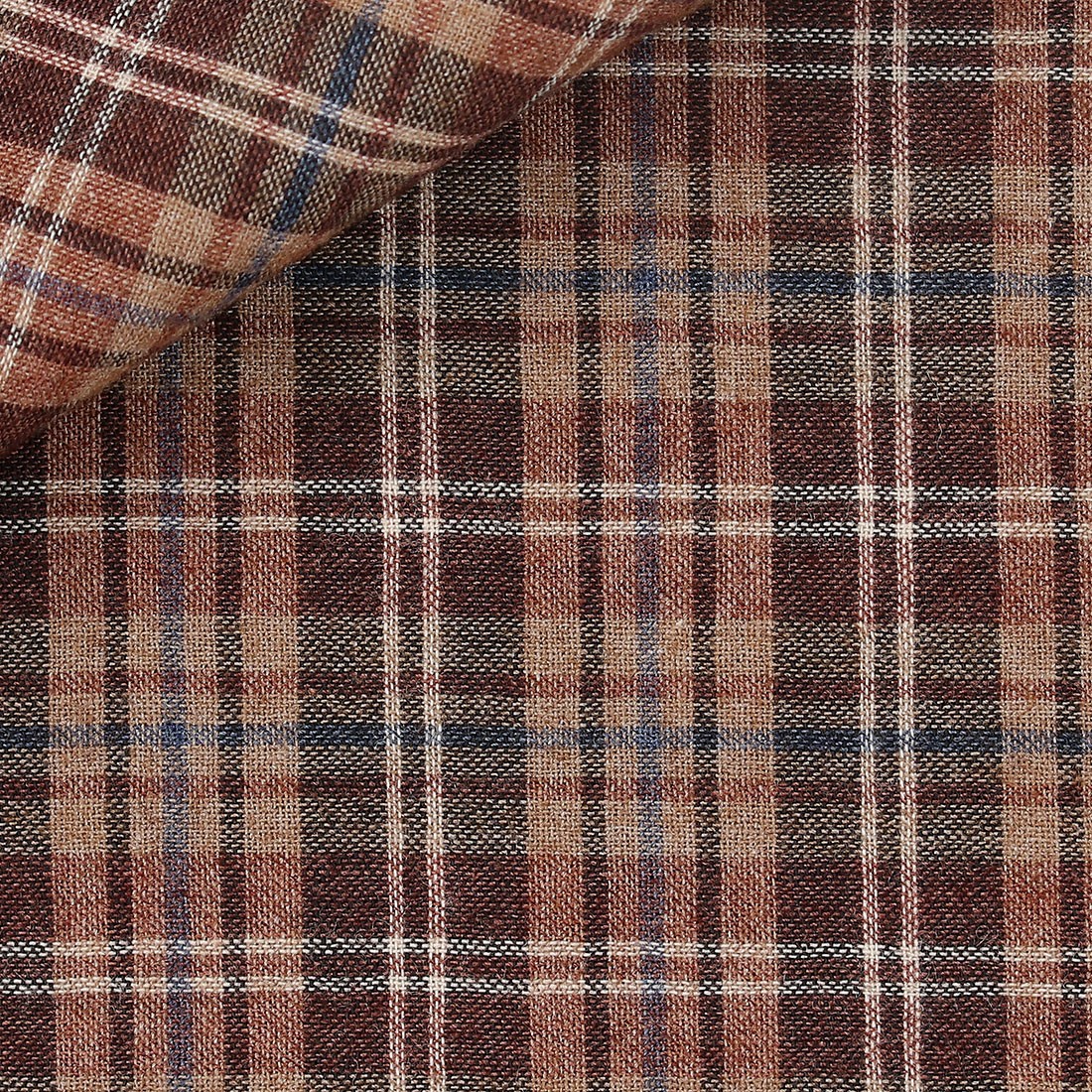 Linen Check Pattern Brown