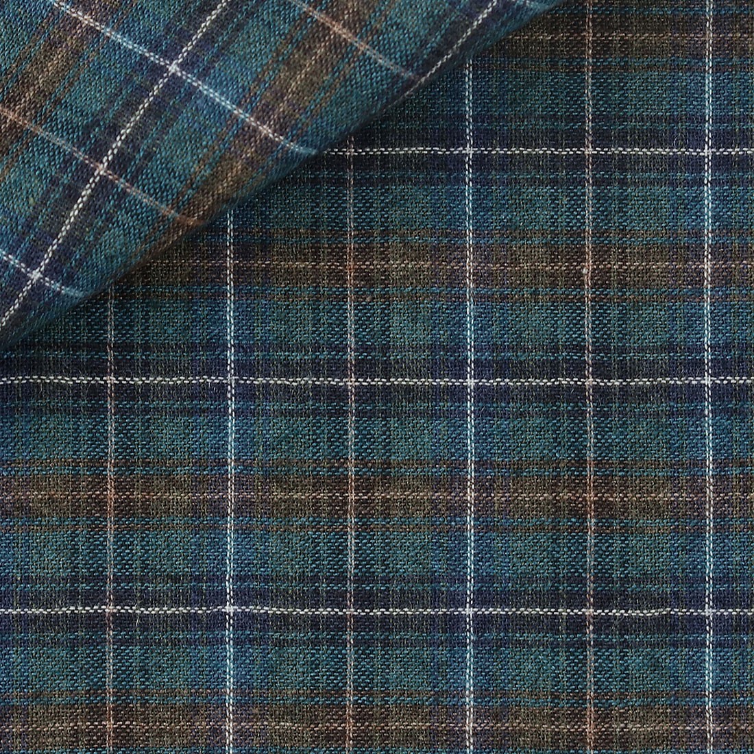 Linen Check Pattern Green